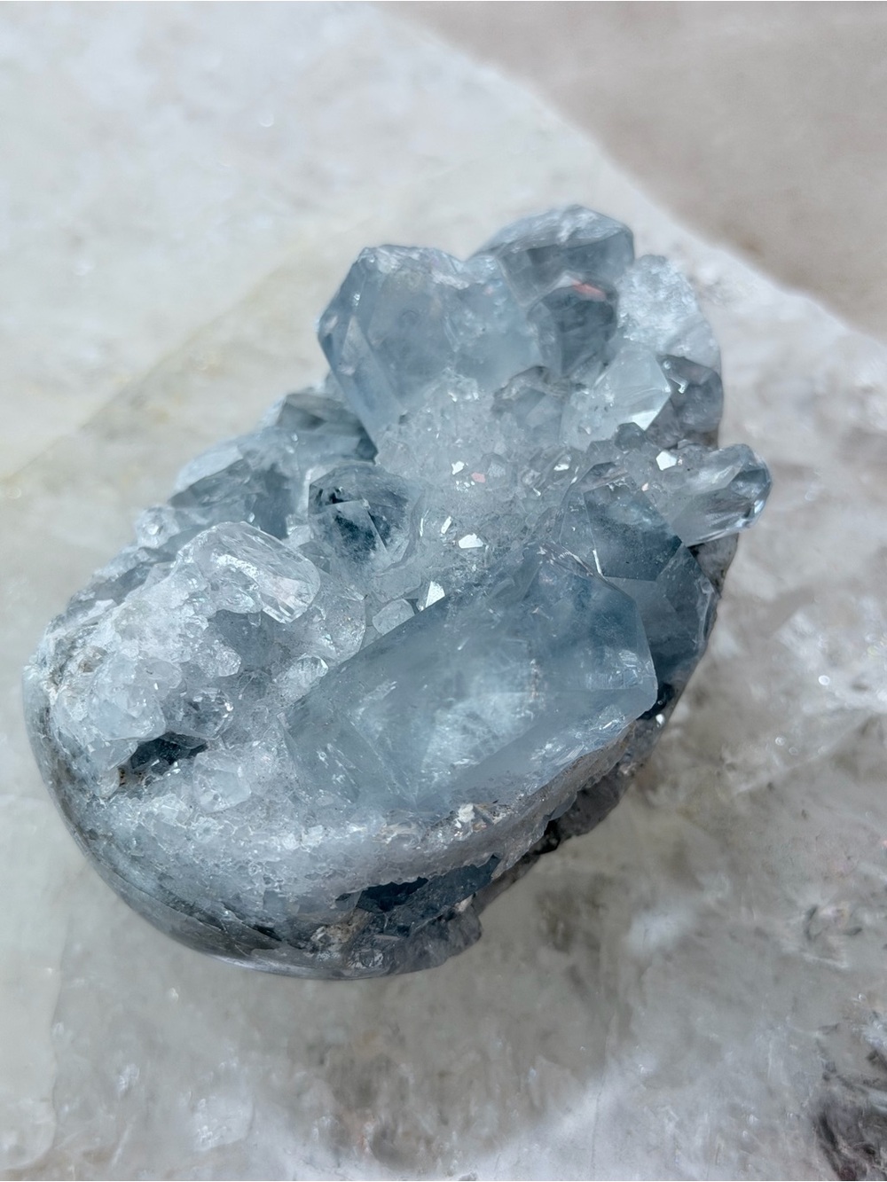 Celestite Egg From Madagascar – High Quality Natural Crystal - Picture 3 of 6
